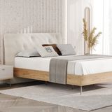 Enza Home Cante 57001 Krem 180x200 cm Başlıklı Karyola