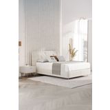 Enza Home Cante Başlıklı Baza 2'li Set - Krem