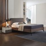Enza Home Cordell Başlıklı Karyola Set - Gri - 180 x 200 cm