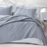 Enza Home ENZ1580695 Curly İndigo Çift Kişilik Yatak Örtüsü