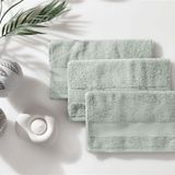 Enza Home Essentials Nil Yeşili 50x90 CM 3'lü El Havlusu Seti