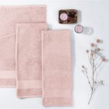 Enza Home Essentials Pudra 50x90 CM 3'lü El Havlusu Seti