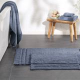 Enza Home Felicia 2'li 50x60 cm 60x100 cm İndigo Banyo Paspas Seti