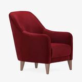 Enza Home Fiore 10404 Burgonya Kadife Dokulu Berjer