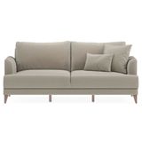 Enza Home Fiore 11706 Vizon Tay Tüyü Yataklı Üçlü Koltuk
