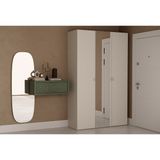 Enza Home Fit & Flex 3 Kapaklı Portmanto, 134x217 cm (GxY)