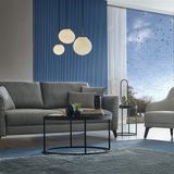 Enza Home Grace Koltuk Takımı, Keten Dokulu, 14212 Mavi
