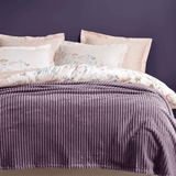 Enza Home Holly Kül Moru Çift Kişilik Battaniye