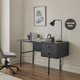 Enza Home Kalinsta Çalışma Masası - Siyah - 1301x581x750