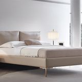 Enza Home Legato 40119 Krem 160x200 cm Suni Deri Kumaş Başlıklı Karyola