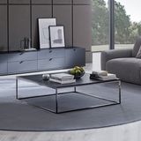 Enza Home Legato Kare Metal Orta Sehpa - Siyah