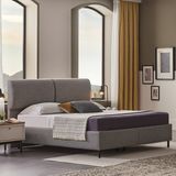Enza Home Loreto Başlıklı Baza Set 160X200 - 160 x 200 cm - Mavi