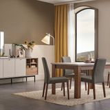 Enza Home Loreto Konsol + Yemek Masası (Sabit) + Sandalye (4 adet)