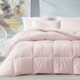 Enza Home Macaron Pembe Çift Kişilik Yorgan Yastık Set