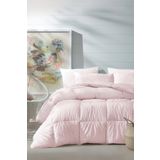 Enza Home Macaron Pembe Tek Kişilik Yorgan Yastık Set