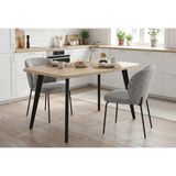 Enza Home Mallorka Mutfak Masası - Siyah Ayaklı 120x80 cm (GxD)