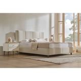 Enza Home Marsana Başlıklı Baza(200x200 cm) 71001 Bej, Dokuma Kumaş