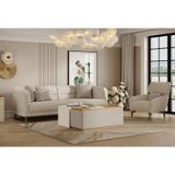 Enza Home Marsana Koltuk Takımı,71002 Krem