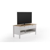 Enza Home Marsell Beyaz Renk Tv Sehpası, 130x58 cm (GxY)