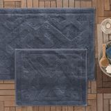 Enza Home Milo 50x60 + 60x100 cm İndigo Banyo Paspası Seti