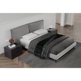Enza Home Modena Başlıklı Karyola (160x200 cm), 55101 Gri
