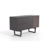 Enza Home Modena Metalik & Parlak Şifonyer, 135x80 cm (GxY)