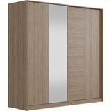 Enza Home Paloma Sürgü Kapaklı 223 cm Meşe Gardrop