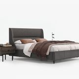 Enza Home Parma Koyu Ceviz-Mat Siyah Yatak Odası Takımı