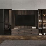 Enza Home Parma TV Ünitesi Kombinasyonu 1, 384x180 cm (GxY)
