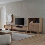 Enza Home Perge Tv Ünitesi Seti 2 - Kahverengi