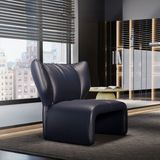 Enza Home Puddle Deri Berjer - Marine - Lacivert