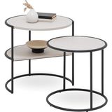 Enza Home Rita 2'li Zigon Sehpa - Bordo