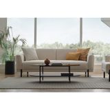 Enza Home Terra 3'lü Keten Dokulu, 16007 Beyaz Koltuk
