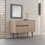 Enza Home Terra Şifonyer Ceviz Renk Modern Tasarım 125 cm 2 Çekmeceli Fonksiyonel