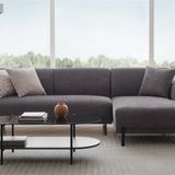 Enza Home Terra Yataklı - Sağ, Keten Dokulu, 16004 Antrasit Köşe Takımı