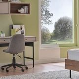 Enza Home Trendy Keten Dokulu Kumaş Kahve Yeşil Sandalye