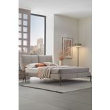 Enza Home Varena Başlıklı Karyola 2'li Set - Açık Gri