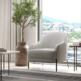 Enza Home Varena Berjer, Dokuma Kumaş, 55901 Açık Gri