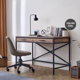 Enza Home Vera Çalışma Masası Ahşap Endüstriyel Tasarım 2 Çekmeceli Dayanıklı Yapı - 120,5 x 60,5 x 78,5 cm - Atlantik Çam