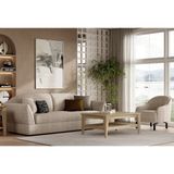 Enza Home Verona Koltuk Takımı - Bazalı, Keten Dokulu, 73101 Krem