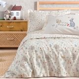 Enza Home Wonderland Krem Ranforce Tek Kişilik Nevresim Takımı