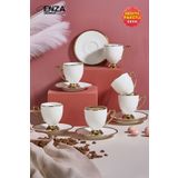 Enza Line 6’lı Porselen Kahve Fincanı Takımı 90ml