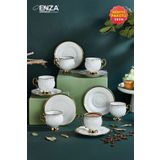 Enza Mihrap 6’lı Porselen Kahve Fincanı Takımı 90 ml