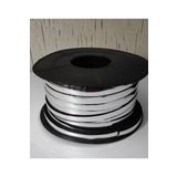 ENZELO 18 Mm 3d Dekoratif Krom Nikelaj Şerit Çıta Panjur Şerit 5 Metre