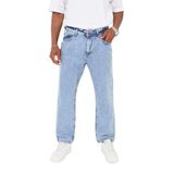 ENZİM JEANS Erkek 100% Pamuk Baggy Kot Pantolon Kar Yıkama 30