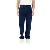 ENZİM JEANS Erkek 100% Pamuk Baggy Kot Pantolon Koyu Mavi 31