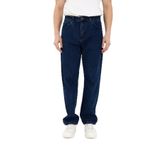 ENZİM JEANS Erkek 100% Pamuk Baggy Kot Pantolon Koyu Mavi 34