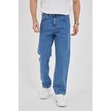 Enzim Jeans Erkek Baggy Kot Pantolon - Mavi - 33