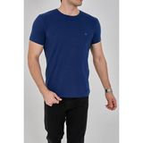 ENZİM JEANS Erkek Basic T- Shirt Mavi XL