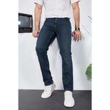 Enzim Jeans Erkek Likralı Denim Regular Fit Kargo Paça Pantolon Mavi Desenli Günlük Stil - 34